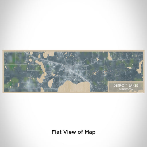 Flat View of Map Custom Detroit Lakes Minnesota Map Enamel Mug in Afternoon