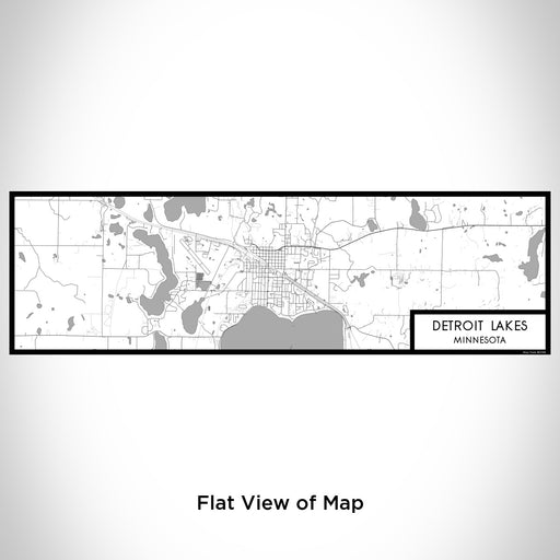 Flat View of Map Custom Detroit Lakes Minnesota Map Enamel Mug in Classic