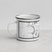 Left View Custom Detroit Lakes Minnesota Map Enamel Mug in Classic