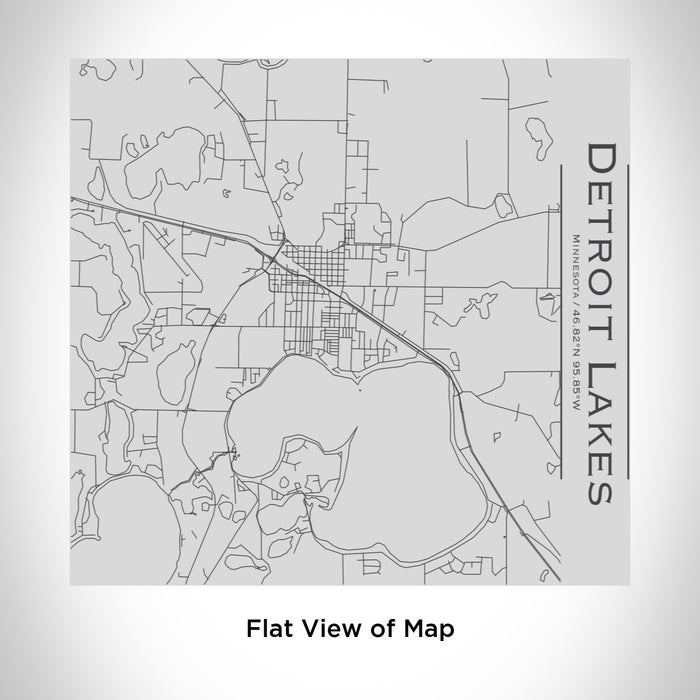 Rendered View of Detroit Lakes Minnesota Map Engraving on 17oz Stainless Steel Insulated Tumbler