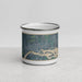 Front View Custom Dexter New York Map Enamel Mug in Afternoon