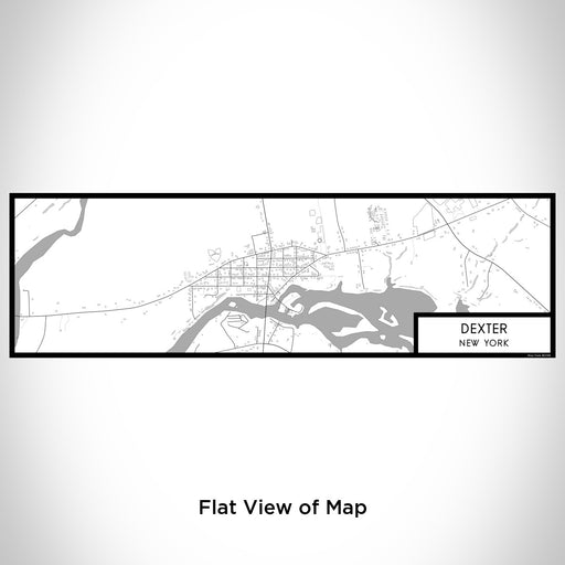 Flat View of Map Custom Dexter New York Map Enamel Mug in Classic