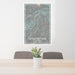 24x36 Diamond Bar California Map Print Portrait Orientation in Afternoon Style Behind 2 Chairs Table and Potted Plant
