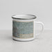 Right View Custom Diamond Bar California Map Enamel Mug in Afternoon