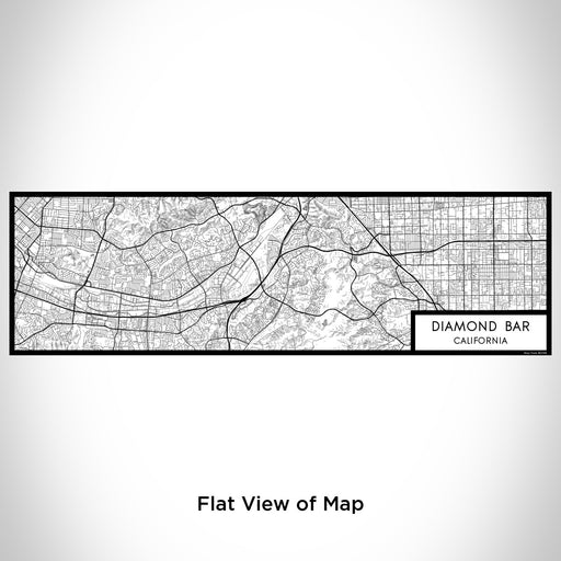 Flat View of Map Custom Diamond Bar California Map Enamel Mug in Classic