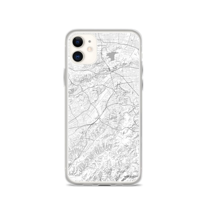 Custom iPhone 11 Diamond Bar California Map Phone Case in Classic
