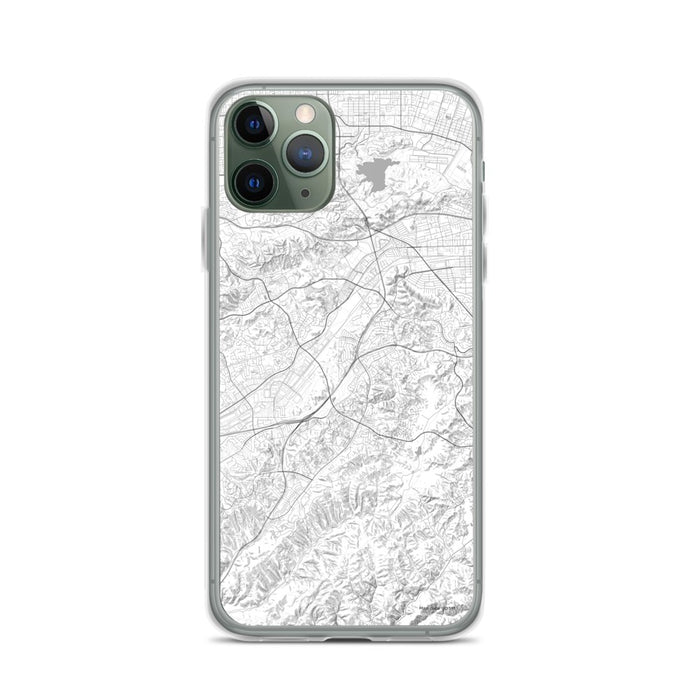 Custom iPhone 11 Pro Diamond Bar California Map Phone Case in Classic