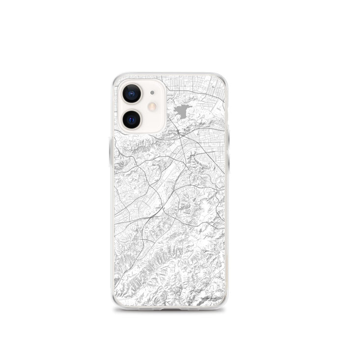 Custom iPhone 12 mini Diamond Bar California Map Phone Case in Classic