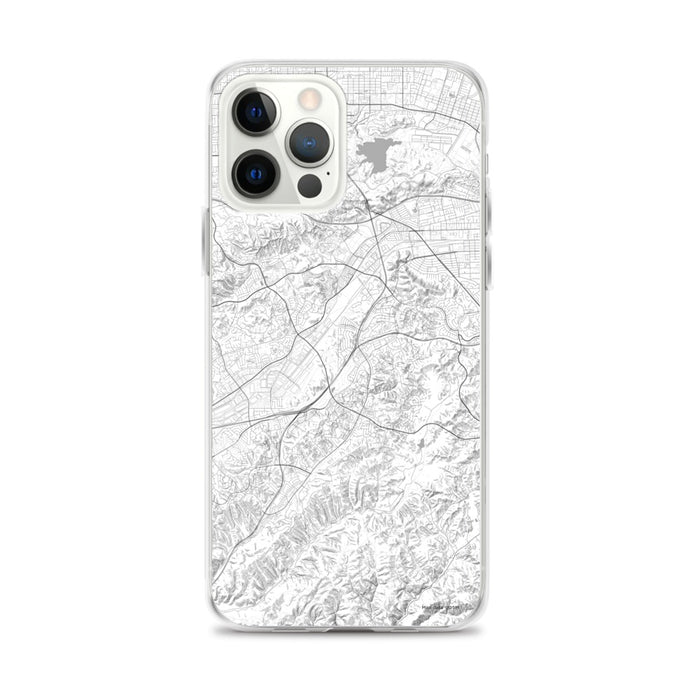 Custom iPhone 12 Pro Max Diamond Bar California Map Phone Case in Classic