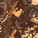 Diamond Bar California Map Print in Ember Style Zoomed In Close Up Showing Details
