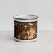 Front View Custom Diamond Bar California Map Enamel Mug in Ember