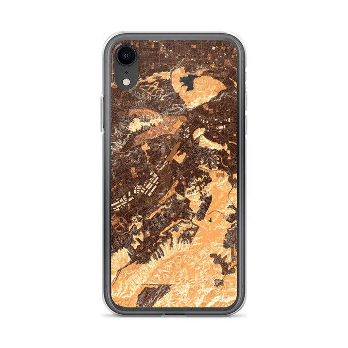 Custom iPhone XR Diamond Bar California Map Phone Case in Ember