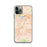 Custom iPhone 11 Pro Diamond Bar California Map Phone Case in Watercolor