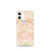 Custom iPhone 12 mini Diamond Bar California Map Phone Case in Watercolor