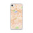 Custom iPhone SE Diamond Bar California Map Phone Case in Watercolor