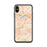 Custom iPhone X/XS Diamond Bar California Map Phone Case in Watercolor