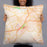 Person holding 22x22 Custom Diamond Bar California Map Throw Pillow in Watercolor