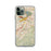 Custom iPhone 11 Pro Diamond Bar California Map Phone Case in Woodblock