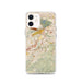 Custom iPhone 12 Diamond Bar California Map Phone Case in Woodblock