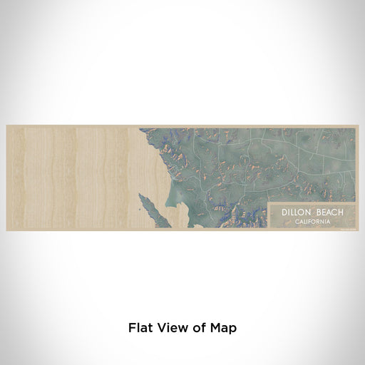 Flat View of Map Custom Dillon Beach California Map Enamel Mug in Afternoon
