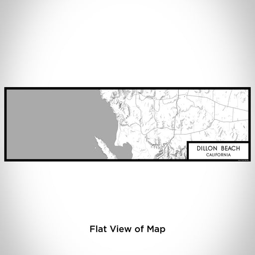 Flat View of Map Custom Dillon Beach California Map Enamel Mug in Classic