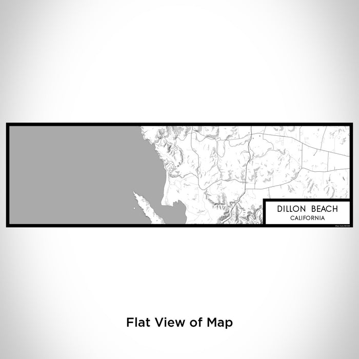 Flat View of Map Custom Dillon Beach California Map Enamel Mug in Classic