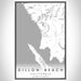 Dillon Beach California Map Print Portrait Orientation in Classic Style With Shaded Background