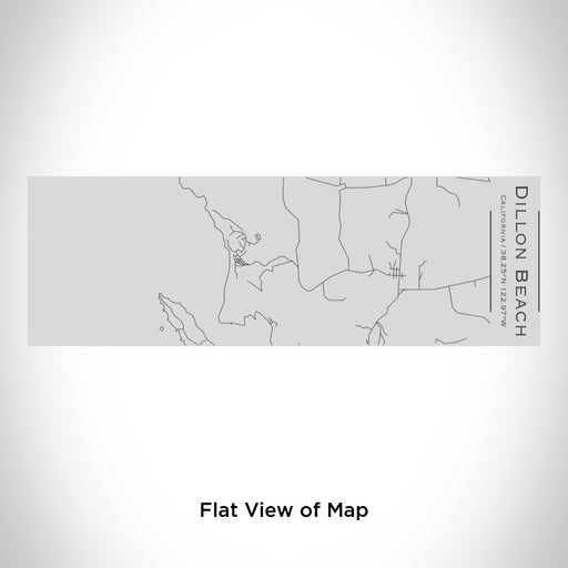Rendered View of Dillon Beach California Map Engraving on 10oz Stainless Steel Insulated Cup with Sipping Lid