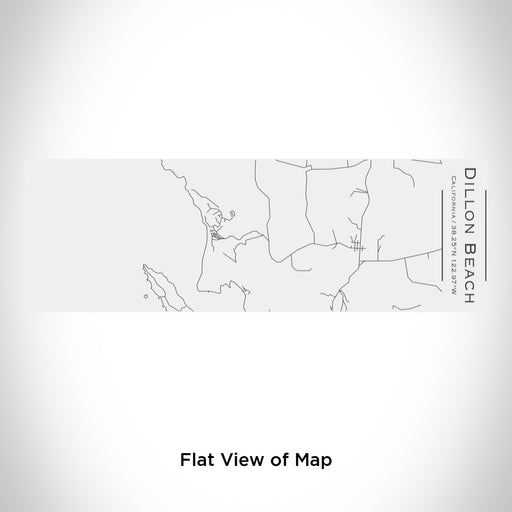 Rendered View of Dillon Beach California Map Engraving on 10oz Stainless Steel Insulated Cup with Sliding Lid in White