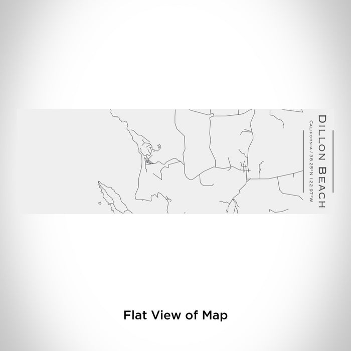 Rendered View of Dillon Beach California Map Engraving on 10oz Stainless Steel Insulated Cup with Sliding Lid in White