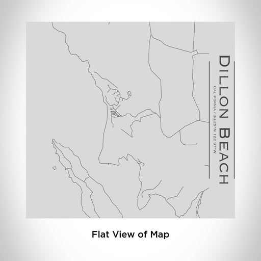 Rendered View of Dillon Beach California Map Engraving on 17oz Stainless Steel Insulated Tumbler