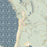 Dillon Beach California Map Print in Woodblock Style Zoomed In Close Up Showing Details