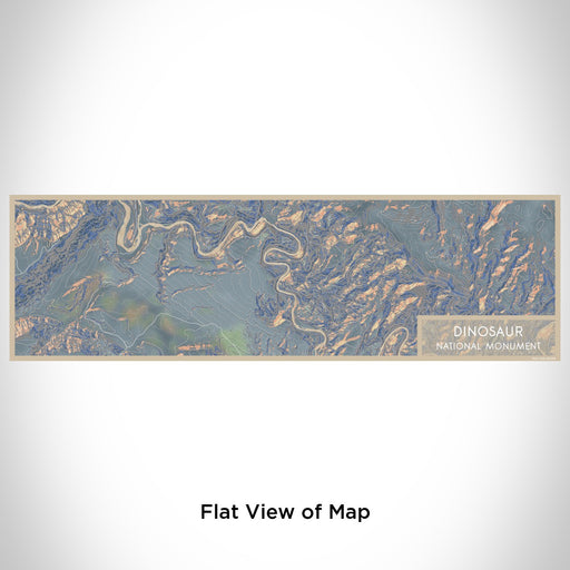 Flat View of Map Custom Dinosaur National Monument Map Enamel Mug in Afternoon