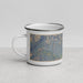 Left View Custom Dinosaur National Monument Map Enamel Mug in Afternoon