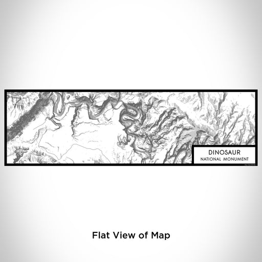 Flat View of Map Custom Dinosaur National Monument Map Enamel Mug in Classic