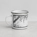 Left View Custom Dinosaur National Monument Map Enamel Mug in Classic