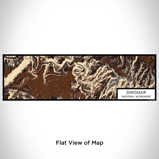 Flat View of Map Custom Dinosaur National Monument Map Enamel Mug in Ember