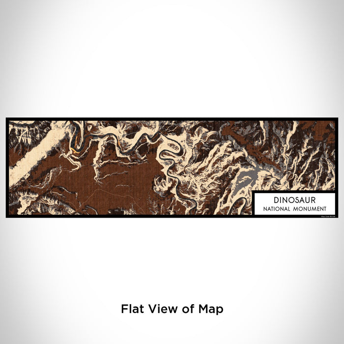 Flat View of Map Custom Dinosaur National Monument Map Enamel Mug in Ember