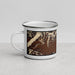 Left View Custom Dinosaur National Monument Map Enamel Mug in Ember