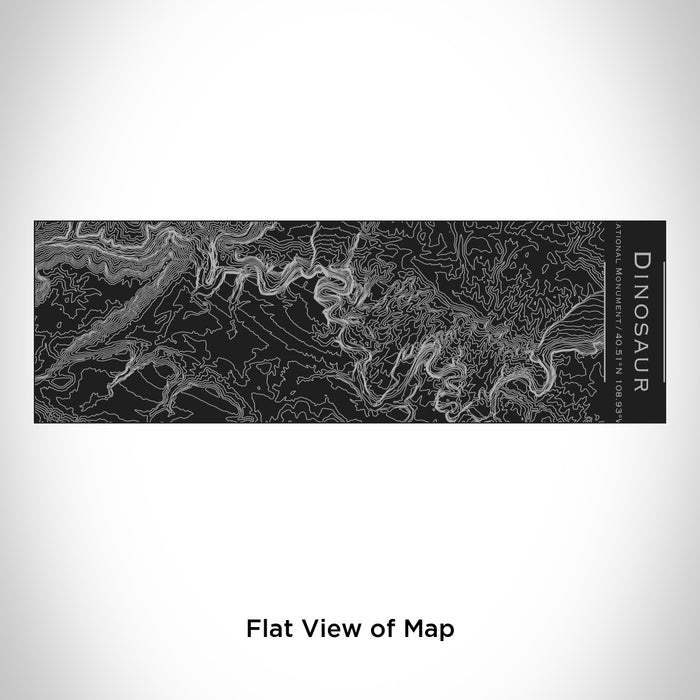 Rendered View of Dinosaur National Monument Map Engraving on 10oz Stainless Steel Insulated Cup with Sliding Lid in Black