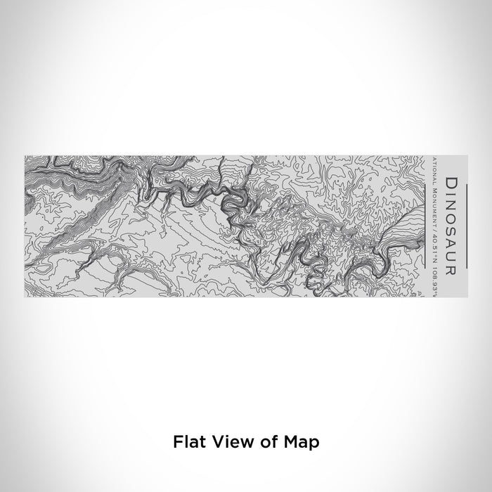Rendered View of Dinosaur National Monument Map Engraving on 10oz Stainless Steel Insulated Cup with Sipping Lid