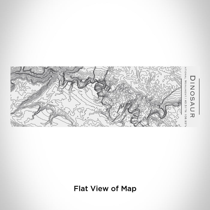 Rendered View of Dinosaur National Monument Map Engraving on 10oz Stainless Steel Insulated Cup with Sliding Lid in White