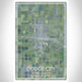 Dodge City Kansas Map Print Portrait Orientation in Afternoon Style With Shaded Background
