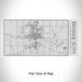 Rendered View of Dodge City Kansas Map Engraving on 17oz Stainless Steel Insulated Cola Bottle