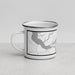 Left View Custom Dolores Colorado Map Enamel Mug in Classic