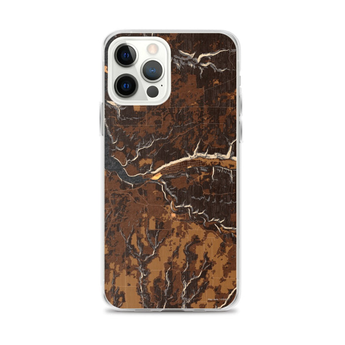 Custom iPhone 12 Pro Max Dolores Colorado Map Phone Case in Ember