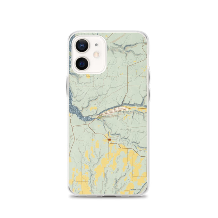 Custom iPhone 12 Dolores Colorado Map Phone Case in Woodblock