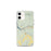 Custom iPhone 12 mini Dolores Colorado Map Phone Case in Woodblock