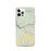 Custom iPhone 12 Pro Dolores Colorado Map Phone Case in Woodblock
