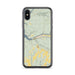 Custom iPhone X/XS Dolores Colorado Map Phone Case in Woodblock